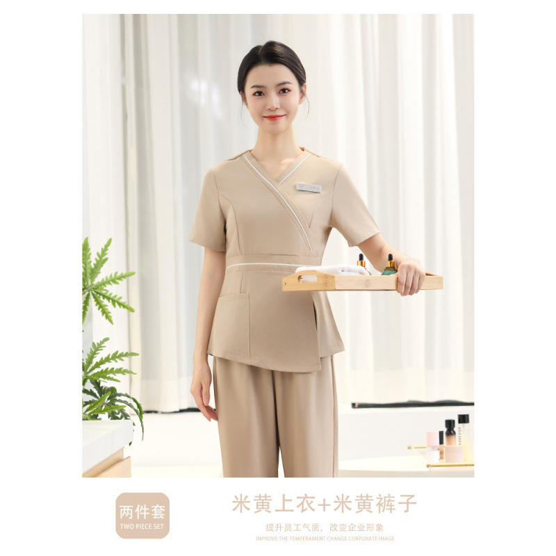 Beige top and beige pants