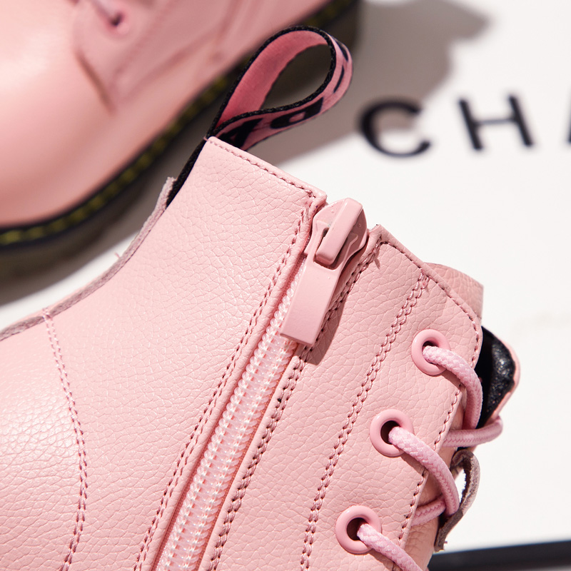 Children's Martin boots girls boys boots autumn and winter new leather baby Martins boots