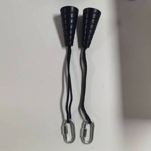<span class=keywords><strong>Corde</strong></span> de traction double tressée pour biceps et triceps, avec poulie en aluminium antirouille, taille universelle, pour exercices de traction frontale et de tirage en vol, accessoire de gym - Product Image 4
