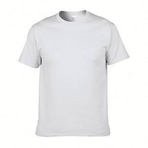 High Quality Unisex Bulk Supply Quality Blank Round Neck Men's Streetwear/Casual Style Heavyweight Features White Cotton T-Shirt - Product Image 1