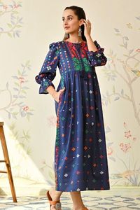 India Women <b>Party</b> Wear Kurtis Gown with Wholesale Price Handmade Printed Gown for <b>Christmas</b> Day Gift - Product Image 5