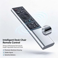 Télécommande infrarouge et Bluetooth JCXK 19 touches avec coque en alliage d'aluminium pour bureaux et chaises électriques intelligents, personnalisable OEM/ODM