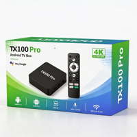 Bangladesh TX100 Lecteur Multimédia Wifi 6 8+128 Go Boîtier TV Android 16.0 Tx80 Tx20 Pro Tx10 Pro Tx30 Pro Décodeur Android TV Box