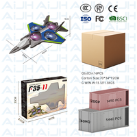 AiJH Avion Rc 2.4G avec double caméra Jet EPP Foam Flip Altitude Hold Headless Mode Flying LCD Remote Control Plane Toys