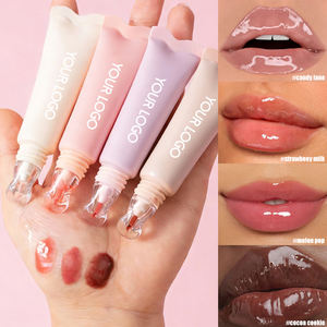 ลิปกลอสหางปลา วิตามินอี บำรุงริมฝีปาก ฉ่ำวาวดุจกระจก กลิ่นผลไม้ 4 รส ลิปบาล์มสำหรับแบรนด์ส่วนตัว - Product Image 2