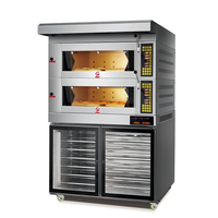 Nouveau Four à Sole Électrique Commercial VNTKITCHEN avec Base en Pierre, Chargement par le Bas, Commande Numérique, Porte Battante, 10KW, 380V, Prise EU, pour Boulangerie