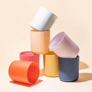 Barattoli in <span class=keywords><strong>Vetro</strong></span> Vuoti da 8oz con Fondo Rotondo, Colore Opaco di Lusso, Trasparenti, con Coperchio, Contenitori Personalizzati per <span class=keywords><strong>Candele</strong></span> Artigianali - Product Image 1