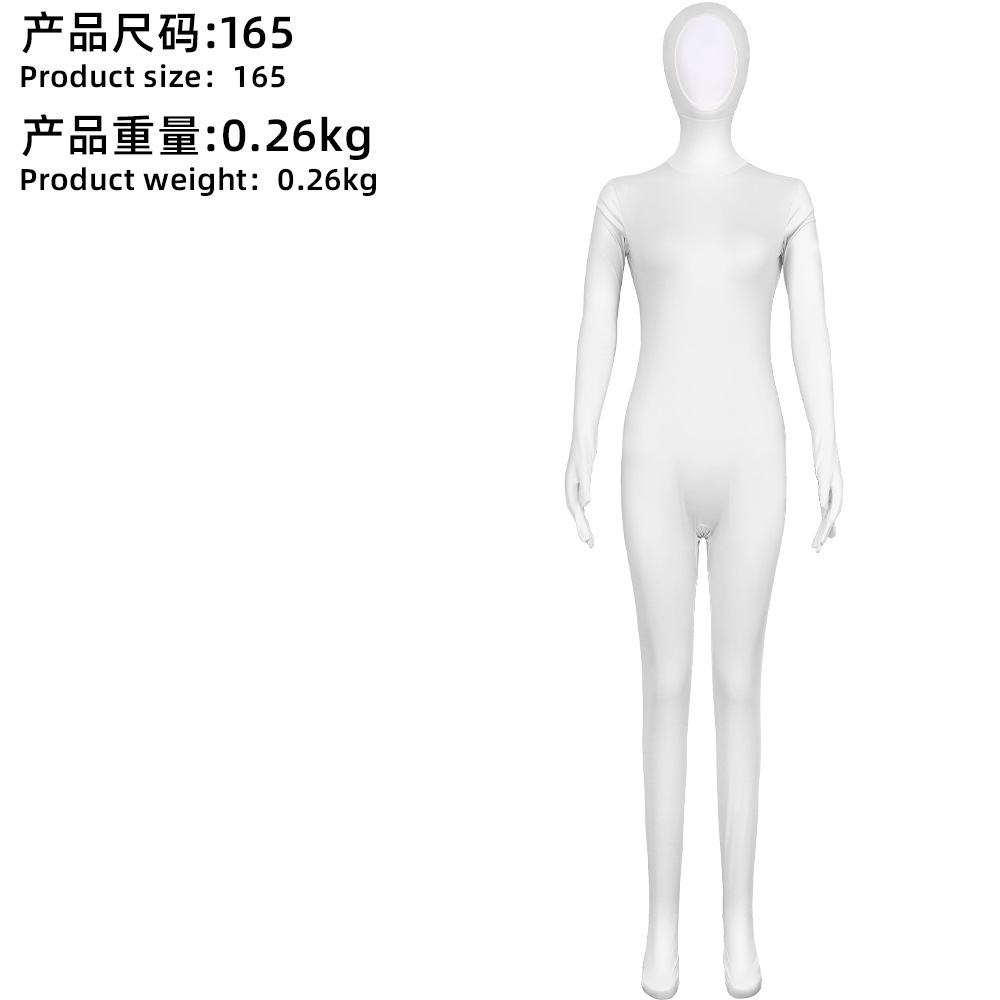 White - Unisex style with hands, feet, and face showing