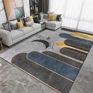 Alfombra plegable de lujo resistente a las manchas para dormitorio, alfombra grande para sala de estar