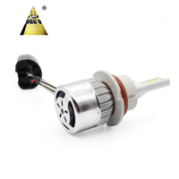 Ampoules de phares LED C6 72W 7600LM, puces COB de qualité supérieure, refroidissement silencieux, fabrication de qualité OEM, H7 H11 9005 9006 Plug & Play