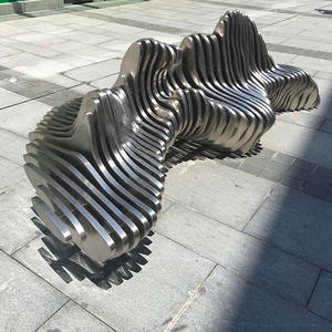 Escultura Abstracta de Acero Inoxidable de Gran Tamaño para Jardín Exterior, Plaza de Campus, Paisaje de Fortaleza Espiritual, Estilo Chino - Product Image 4