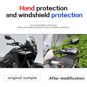 Protector de Manos y Parabrisas de Aleación de Aluminio para Motocicleta <span class=keywords><strong>Honda</strong></span> NX400/NX500/<span class=keywords><strong>CB500X</strong></span> 2023-2026 - Product Image 3