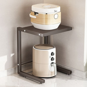 <span class=keywords><strong>Étagère</strong></span> surélevée à 2 niveaux <span class=keywords><strong>pour</strong></span> appareils de cuisine, support métallique <span class=keywords><strong>pour</strong></span> cuiseur à riz, <span class=keywords><strong>étagère</strong></span> de rangement de comptoir <span class=keywords><strong>pour</strong></span> friteuse à air et <span class=keywords><strong>cafetière</strong></span> - Product Image 3