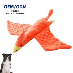 OEM ODM Katoenen Pluche Hondenspeelgoed Verjaardag Cado Piepend Kauw- en Bijtspeeltje Schattig Dieren Vogel Zacht Pluche Speelgoed Aangepaste logo Kleur - Product Image 1