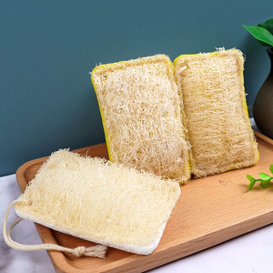 Esun Natural Loofah Plato Esponja Ecológico Estropajo <span class=keywords><strong>a</strong></span> base <span class=keywords><strong>de</strong></span> plantas para cocina Biodegradable con gran capacidad <span class=keywords><strong>de</strong></span> fregado - Product Image 2