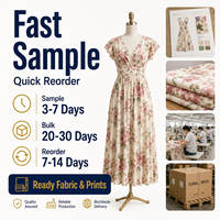 Robe longue personnalisée 100 % viscose tissée à imprimé floral pour femme, col en V, certifiée OEKO-TEX, style bohème d'été avec fente latérale