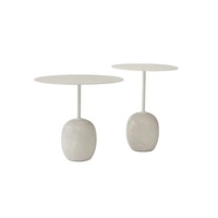 Ensemble de meubles de salon moderne Silent Wind en marbre véritable, comprenant une tête de lit simple et une table d'appoint tendance
