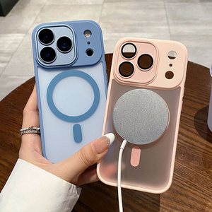 Mobile <span class=keywords><strong>shell</strong></span> para o <span class=keywords><strong>iphone</strong></span> 17 caso magnético fosco, protetor tampa traseira para o <span class=keywords><strong>iphone</strong></span> 17 pro max 17 air câmera protector caso do telefone - Product Image 4