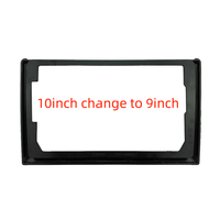 Adaptateur de façade radio Android Meihua 9 à 10 pouces, kit de transition 10 à 9 pouces pour panneau de montage audio de tableau de bord de voiture pour DVD