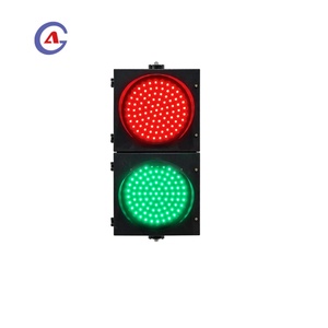 Semáforo Peatonal LED de 200 mm con Energía Solar, Indicador de Parada/Paseo Rojo y Verde, IP65, Duradero para Cruce de Carreteras al Aire Libre - Product Image 1