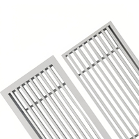 Grille d'aération double déflection ouvrable en aluminium, grille de plafond amovible pour la climatisation et la ventilation CVC