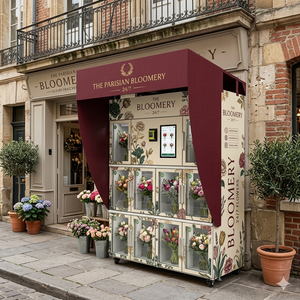 Máquina Expendedora de Flores de Gran Capacidad JFP Personalizada, 8-16 Ramos, Refrigerada, <span class=keywords><strong>Almacenamiento</strong></span> <span class=keywords><strong>en</strong></span> Frío 24H, OEM, CE - Product Image 1