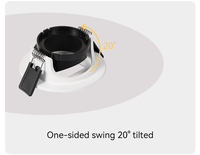 Aluminium GU10 Downlight Frame Wall Washer Encastré MR16 Spotlight Housing 75mm LED Downlight Frame