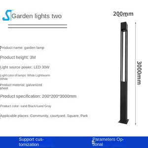 โคมไฟสวน 1.5 เมตร LED 30 วัตต์ แสงวอร์มไวท์ โครงเหล็ก IP66 พลังงานแสงอาทิตย์ พร้อมเซ็นเซอร์ตรวจจับความเคลื่อนไหว สำหรับสวนสาธารณะ ลานบ้าน และชุมชน - Product Image 5