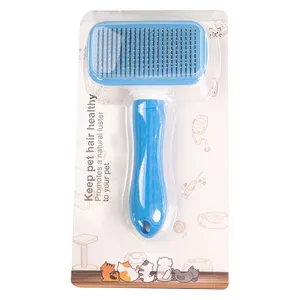 Manji Custom Luxury Bath Shower Hair Comb Flea Cleaning Coarse Animal Cat Dog Grooming Pet Comb Brush