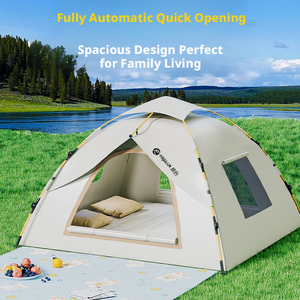 Tente extérieure automatique pour 3-4 personnes, double, simple, protection solaire, coupe-vent, tente de <span class=keywords><strong>camping</strong></span> - Product Image 4