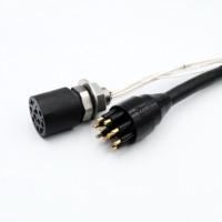 Connecteur Subconn en acier inoxydable étanche, prise circulaire BH10F IL8M, connecteur de câble humide enfichable sous-marin pour ROV