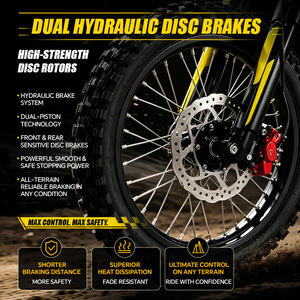 Moto électrique haute vitesse SYKERUNS <span class=keywords><strong>X5</strong></span> 2600W, entrepôt américain, <span class=keywords><strong>E</strong></span>-moto tout-terrain 48V 21 Ah, Enduro Pit Bike pour adultes - Product Image 6