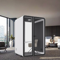 Cabines d'intimité mobiles de conception moderne UNIBOOTH, durables, insonorisées, installation rapide en modules, personnalisables, bureau, hôtel, salon