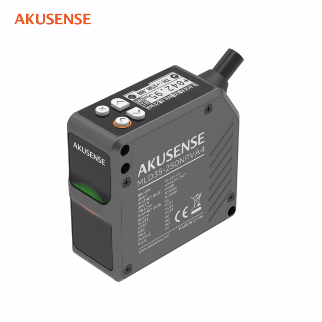 MLD35 25-500mm Measurement Diffuse Reflection Square Safety High Accuracy Smart Industrial Triangulation Displacement Sensor