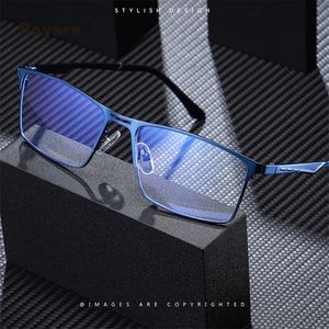 Lunettes d'<span class=keywords><strong>ordinateur</strong></span> anti-lumière bleue à 0 degré avec monture en métal Boyarn, <span class=keywords><strong>filtre</strong></span> anti-lumière bleue UV, lunettes bloquant la lumière bleue pour hommes - Product Image 5