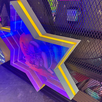 Enseigne lumineuse LED personnalisée avec votre texte, effet miroir infini, lettres en relief 3D, effet abysse, pour bar, boîte de nuit, magasin de luxe