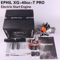 Moteur à essence pour avion modèle réduit EPHIL XG-40cc-T PRO avec démarreur électrique, bicylindre opposé, pour aile fixe