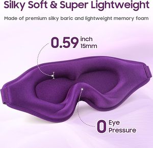 <span class=keywords><strong>Masque</strong></span> de sommeil 3D personnalisé <span class=keywords><strong>avec</strong></span> sangle réglable, tissu doux et confortable, en stock - Product Image 5