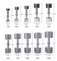 Haltères à tête en acier inoxydable électroplaqué de marque SFS pour fitness à domicile et équipement d'exercice commercial pour la musculation complète des bras
