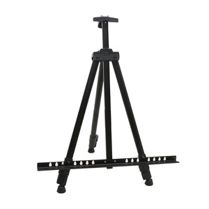 Hand Cranked <b>Easel</b> 66inch Height Telescopic Metal Art Display Stand Painting Sketching Drawing Board Portable Black Iron - Product Image 3