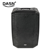 Système de sonorisation actif professionnel DASN SCK15DC 15 pouces 2 voies 500W RMS DSP en plastique pleine fréquence pour DJ, scène, maison, audio