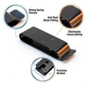 Clips de <span class=keywords><strong>ceinture</strong></span> en métal OEM de haute qualité pour étuis Kydex - Product Image 4