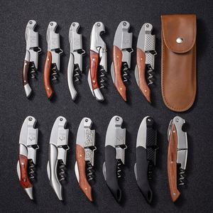 Customizable Logo Wedding Parties Casual Gatherings KitchenPortable Multifunction Wine Beer Bottle <b>Gift</b> Opener Wood Corkscrew - Product Image 2