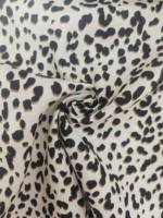Tissu imprimé léopard 100% coton 21s 135GSM, textile à motif animal imprimé numériquement pour chemise et robe