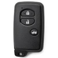 Vehicle Key 3 Buttons Black Remote Fob Locksmith Auto Replacement Car Key Shell for Smart Remote Key case with Blank Blade