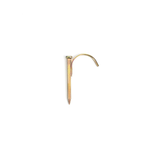 Clous à crochet professionnels en acier au carbone électrogalvanisé à tige lisse, zingués jaune, traités thermiquement, pour conduites en béton - Product Image 2