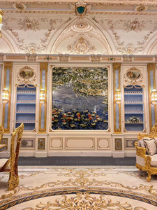Projet de décoration intérieure de luxe <span class=keywords><strong>Rococo</strong></span> pour toute la <span class=keywords><strong>maison</strong></span>, design orné en feuille d'or, style palais - Product Image 4