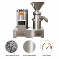 Broyeur colloïdal industriel en acier inoxydable 2-50 microns, broyeur ultra fin pour fèves de cacao, machine à fabriquer du beurre de cacahuètes
