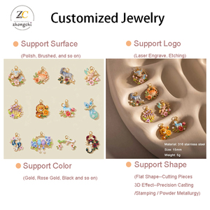 Amuletos del Horóscopo de Acero Inoxidable 316 con Esmalte Multicolor, Resistentes al Agua, los Más Vendidos, para Collares y Accesorios de Joyería - Product Image 3