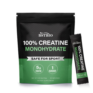 BSTBIO Boisson Sportive Hydratante Créatine Monohydrate en Poudre Sachets Individuels pour Femmes et Hommes 30 Sachets Créatine - Product Image 1